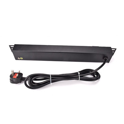 6 Way UK Type PDU Extension Socket With On/Off Switch, Surge