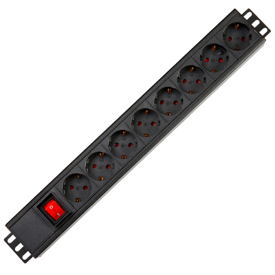 8 Way Germany Type PDU Extension Socket With On/Off Switch